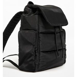 OYSHO Black quilted backpack
